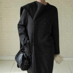 レディース クラシックウールロングコート